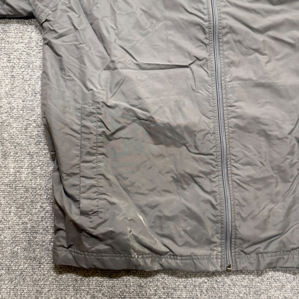 VTG Nike Nylon Jacket Men's L Longsleeve rack Jacket Baby Blue Gray Y2K 90s - Picture 8 of 12